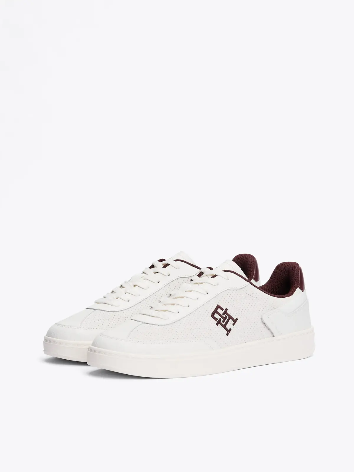 Tommy Hilfiger TH HERITAGE SNEAKER, 0K6 Beyaz Kadın Spor Ayakkabı & Sneaker