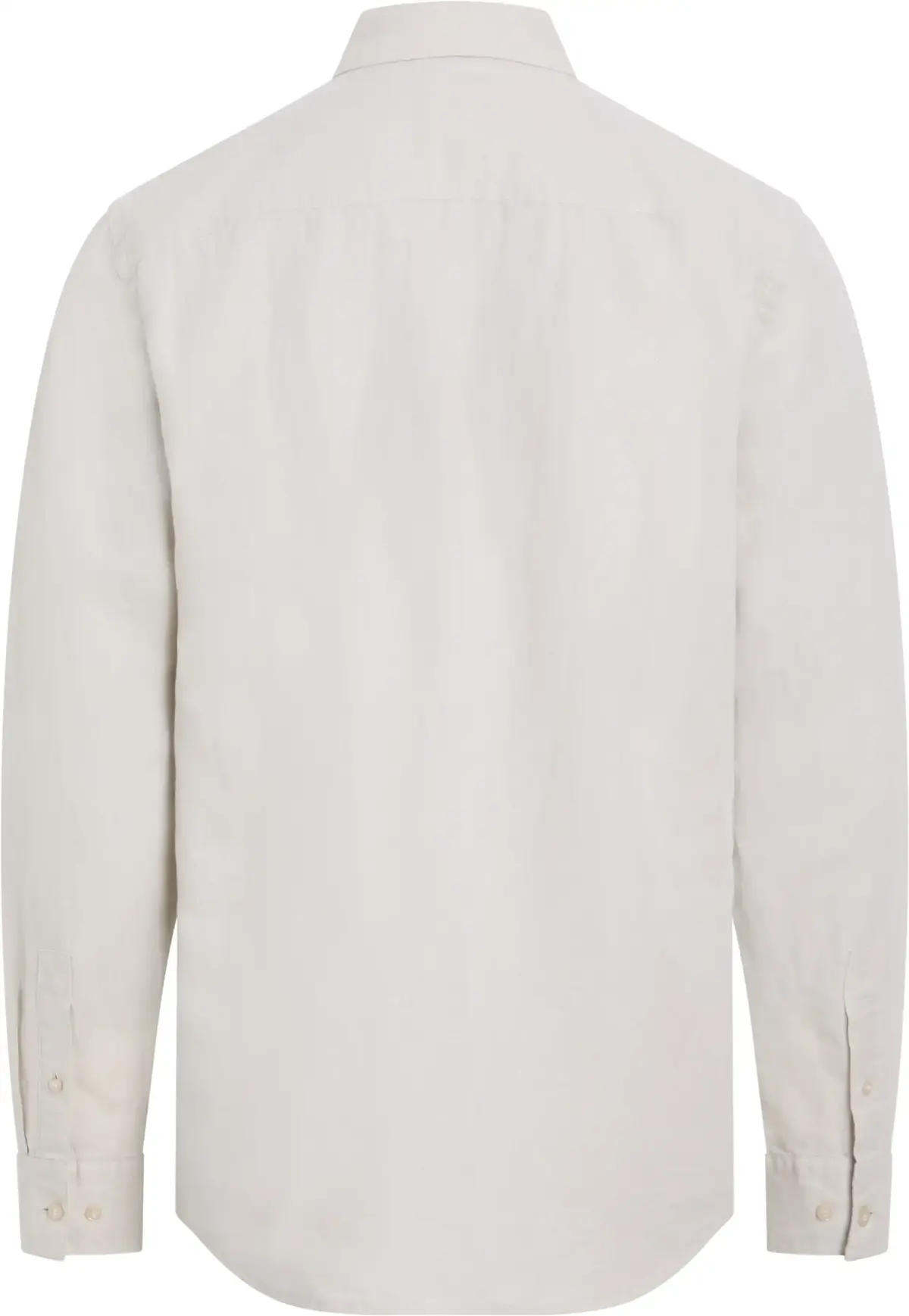 Calvin Klein LINEN COTTON REGULAR Erkek Beyaz Gömlek