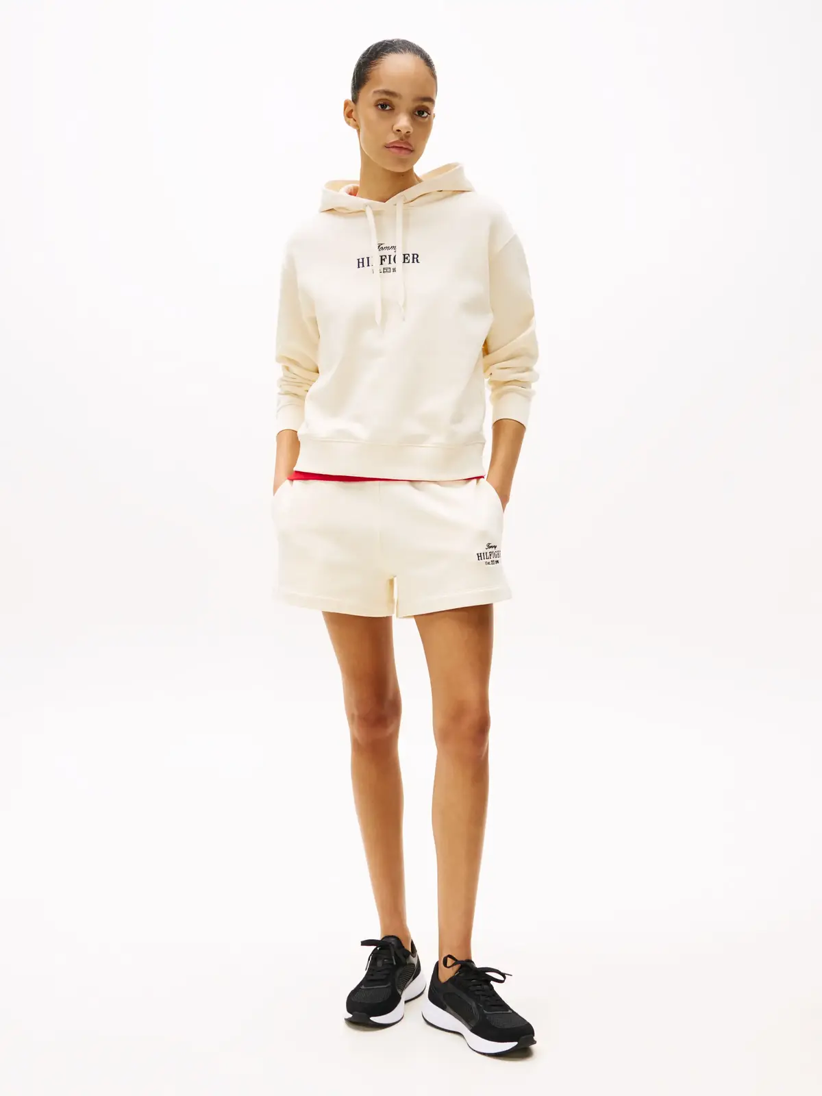 Tommy Hilfiger SPORTY RUNNER, BDS Siyah Kadın Spor Ayakkabı & Sneaker