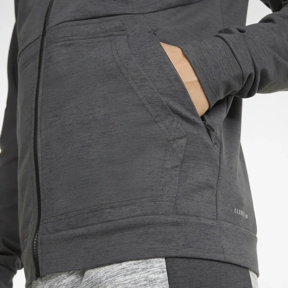Puma TRAIN CLOUDSPUN FZ JACKET Black Hea Siyah Erkek Ceket