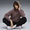 Puma ESS ELEVATED Velour Hoodie Mor Kadın Kadife Kapişonlu Sweatshirt
