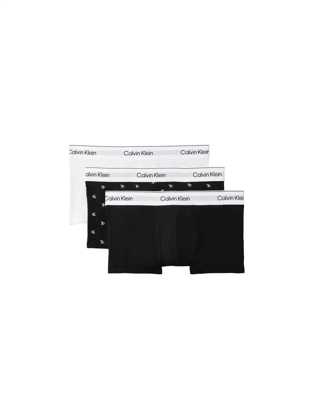 Calvin Klein LOW RISE TRUNK 3PK Siyah Erkek 3lü Boxer