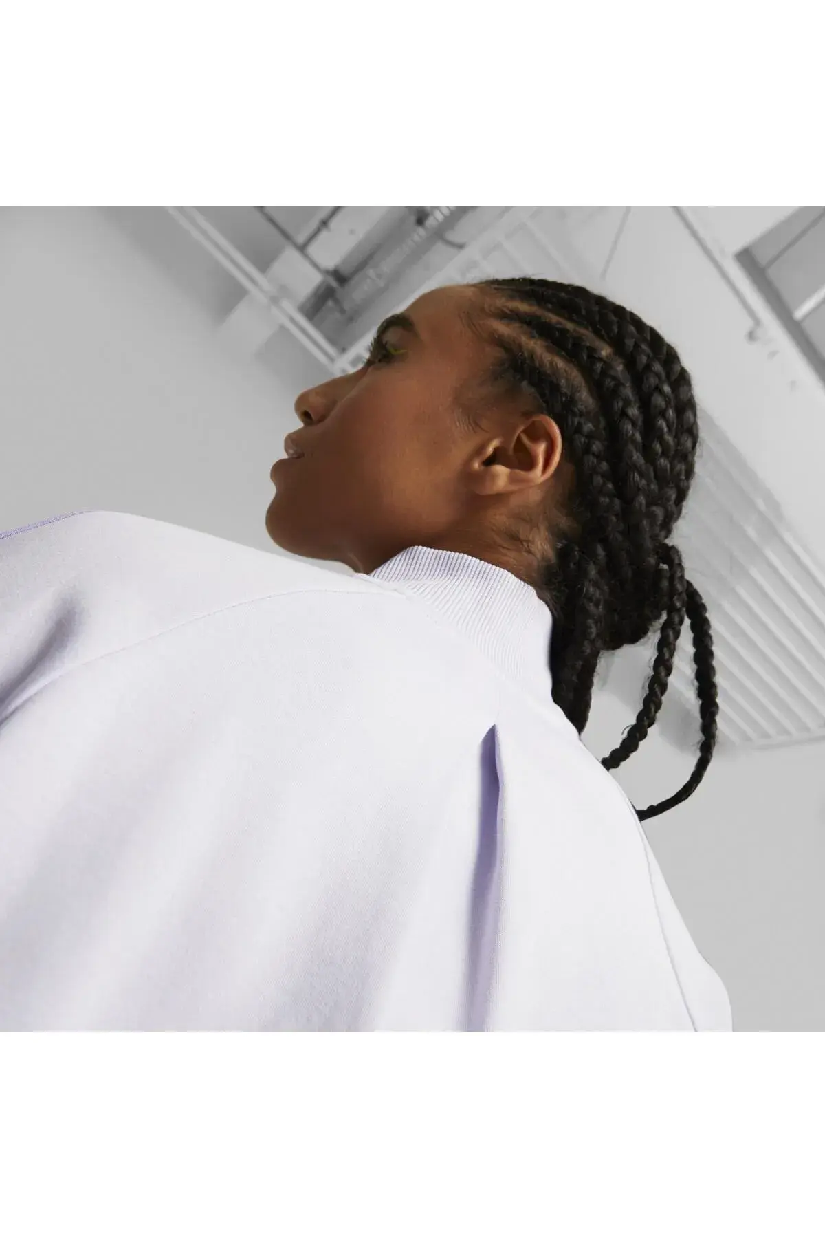 Puma T7 Track Jacket DK Spring Mor Kadın Fermuarlı Sweatshirt