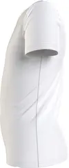 Calvin Klein METALLIC CHEST LOGO Kadın Beyaz T-Shirt