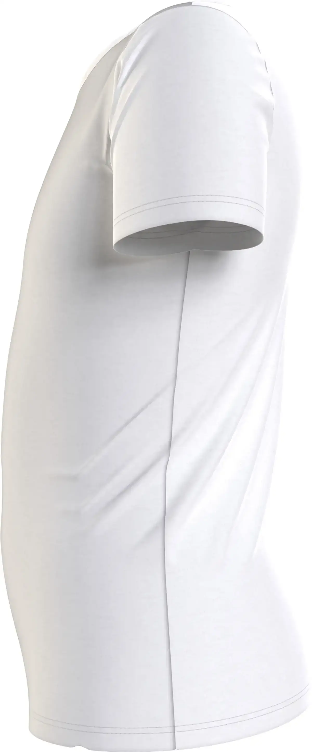 Calvin Klein METALLIC CHEST LOGO Kadın Beyaz T-Shirt