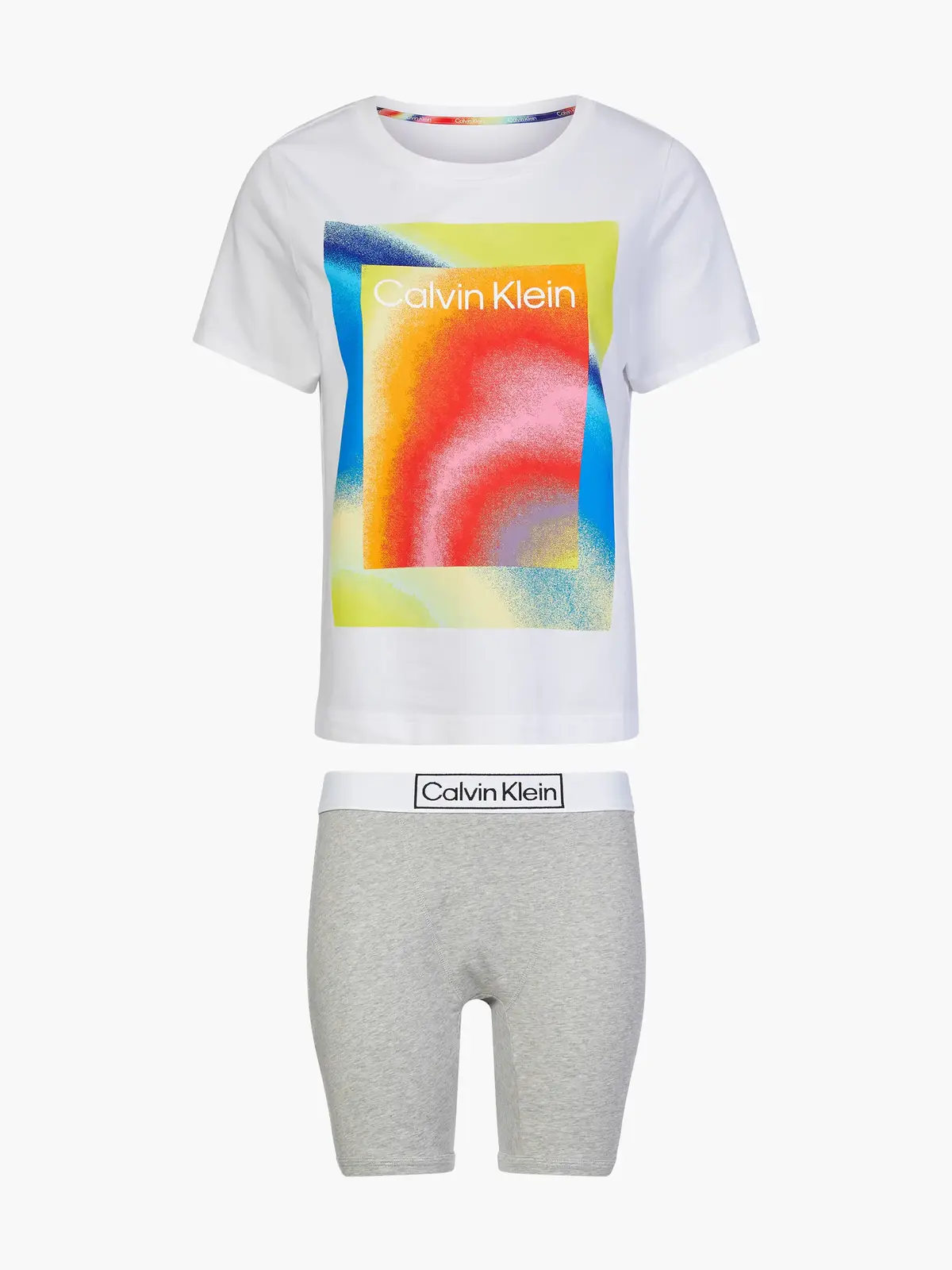 Calvin Klein SHORT SET Kadın Gri Eşofman Takımı