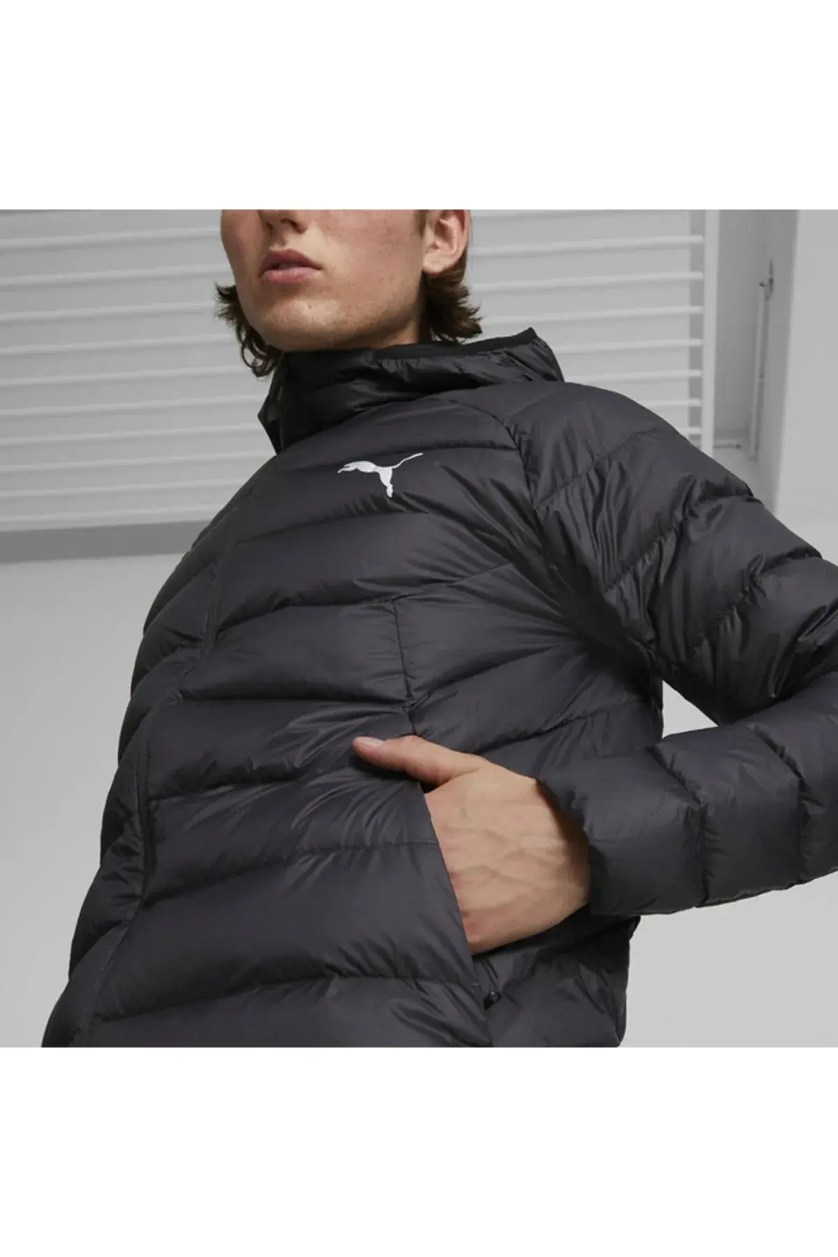 Puma PackLITE Hooded Down Jacket Siyah Erkek Şişme Mont