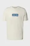 Calvin Klein SS 30s EU CALVIN LINE BOGO GRAPH Bej Erkek Tişört