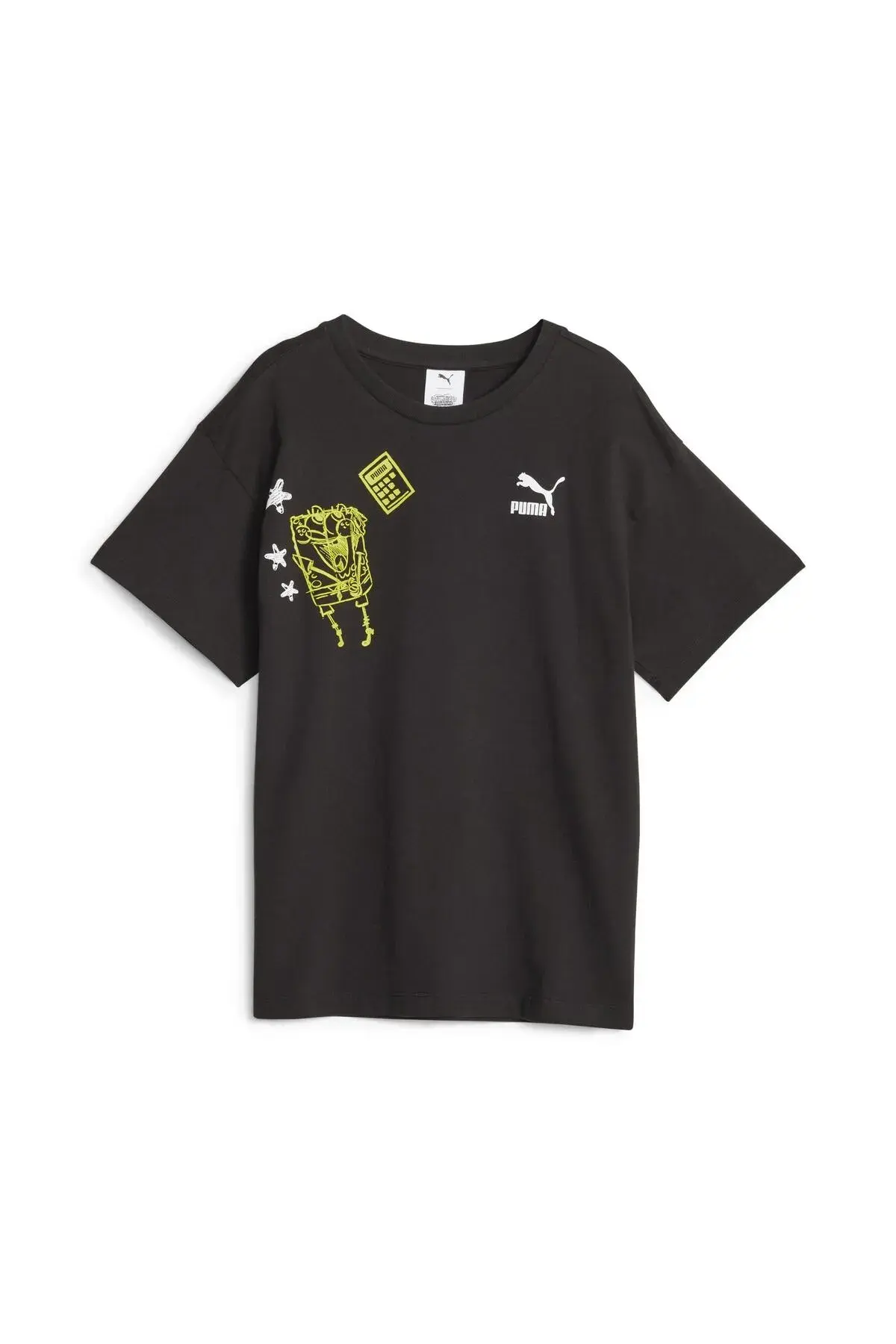 Puma X SPONGEBOB Graphic Tee Siyah Unisex T-Shirt