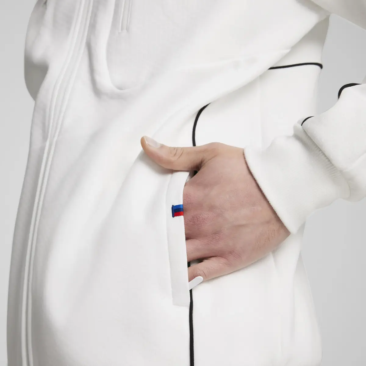 Puma BMW MMS SWEAT JKT Beyaz Erkek Sweatshirt