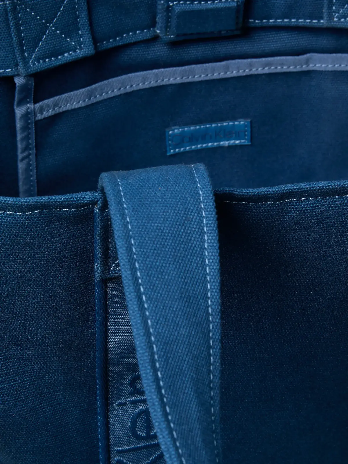 Calvin Klein WEBBING STRAP CANVAS Mavi Kadın Tote Çanta