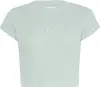 Calvin Klein MONOGRAM BABY TEE, D1T Yeşil Kadın T-Shirt & Polo