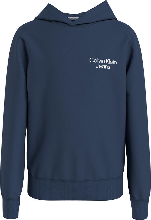 Calvin Klein CKJ STACK LOGO HOODI Erkek Mavi Hoodie