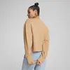 Puma HER Relaxed Crew Bej Kadın Sweatshirt