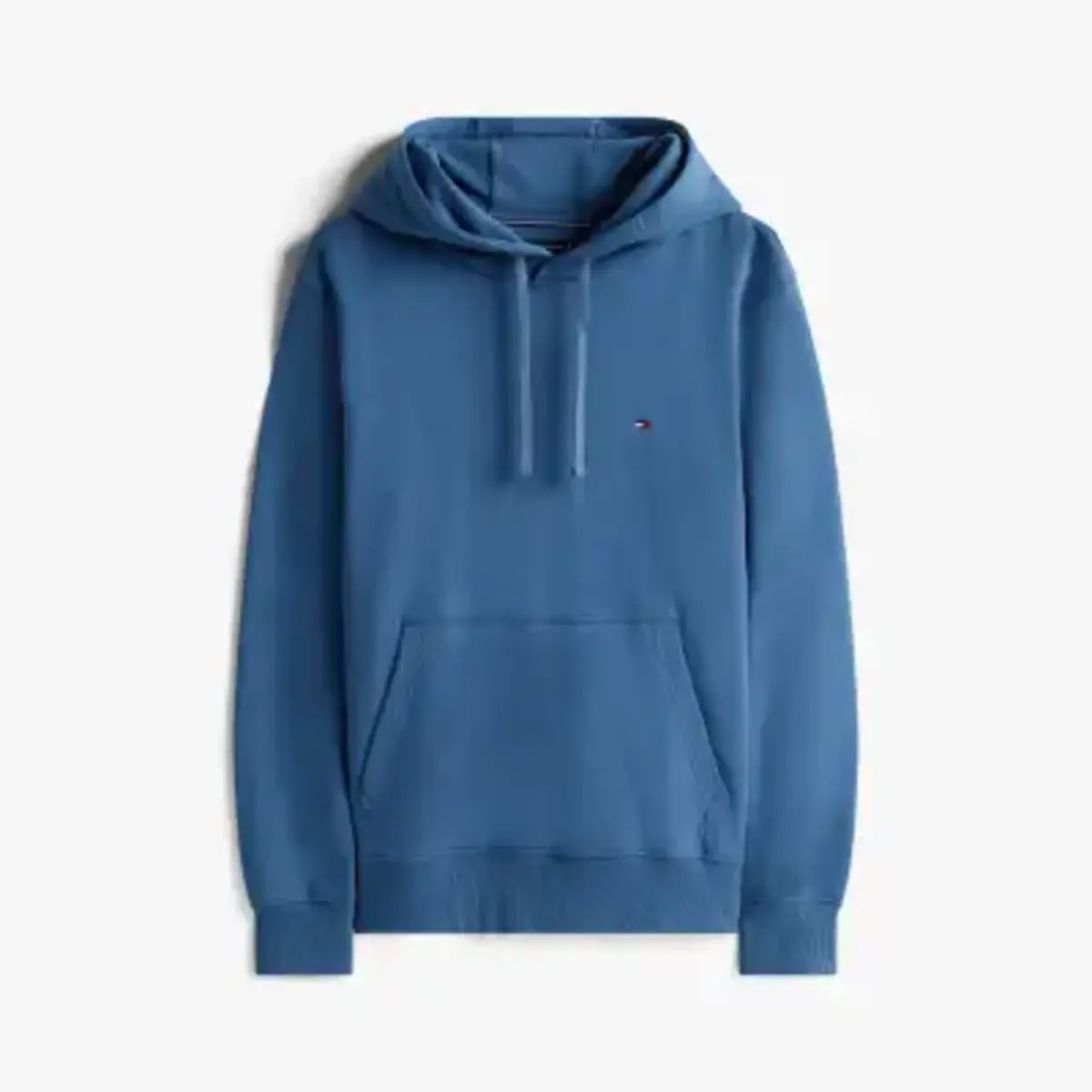 Tommy Hilfiger ESSENTIAL TERRY HOOD Erkek Turkuaz  Sweatshirt