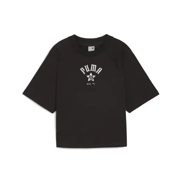 Puma CLASSICS Relaxed Tee Siyah Kadın T-Shirt
