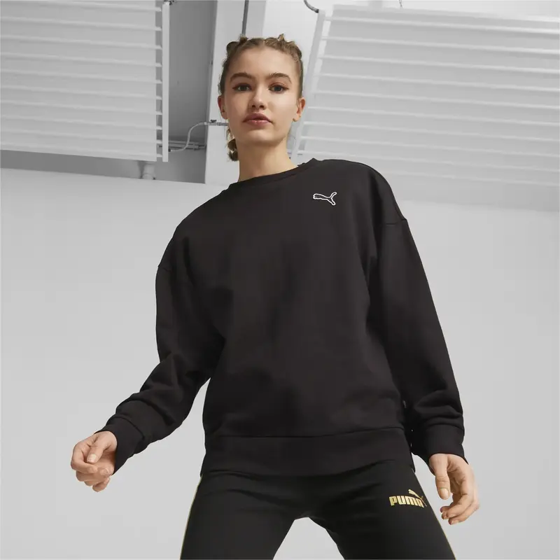 Puma BETTER ESSENTIALS Crew Siyah Kadın Sweatshirt