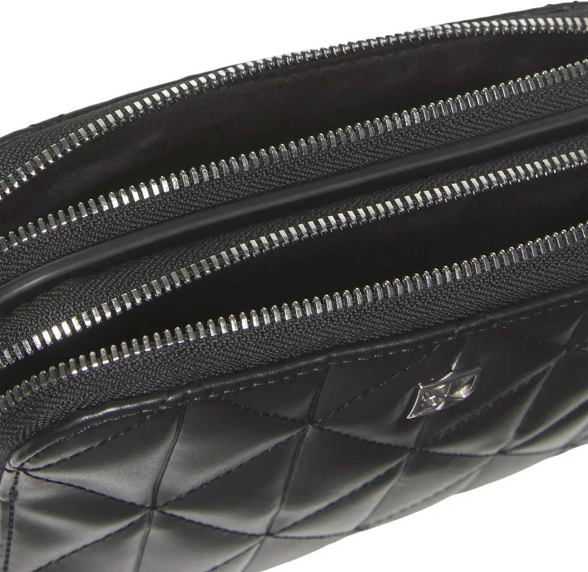 Calvin Klein QUILTED CAMERA BAG Kadın Siyah Omuz Çanta