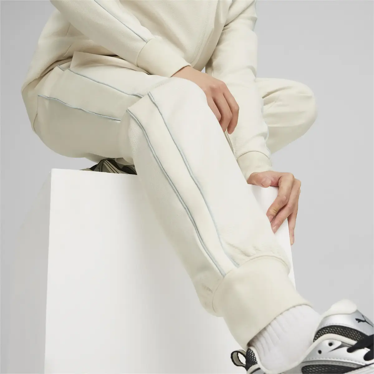 Puma T7 Track Pants Beyaz Erkek Eşofman Altı