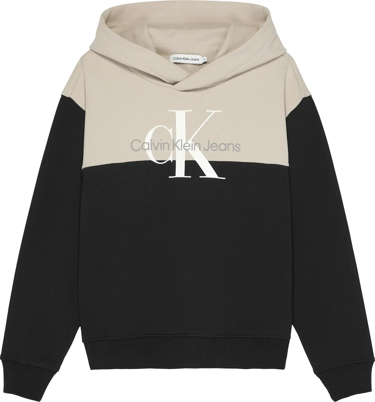 Calvin Klein CLR BLOCK MONOGRAM H Erkek Siyah Hoodie
