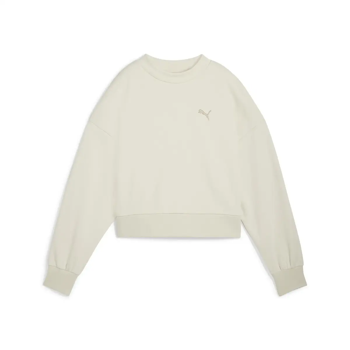 Puma CLASSICS Oversized Crew Kırık Beyaz Kadın Sweatshirt