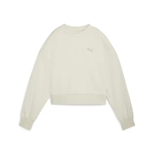 Puma CLASSICS Oversized Crew Kırık Beyaz Kadın Sweatshirt