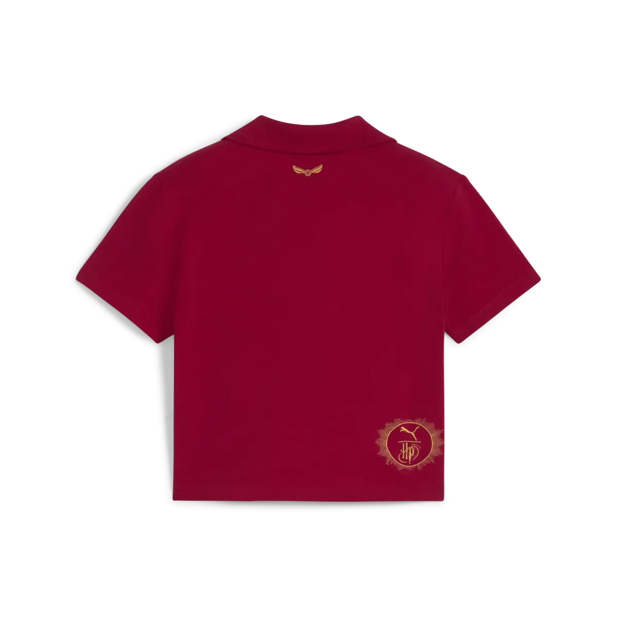PUMA X HARRY POTTER Polo Kırmızı Kadın Crop Polo T-Shirt