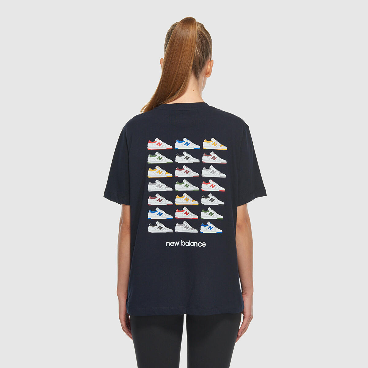 New Balance UNT3409 Lacivert Kadın T-Shirt