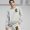 PUMA X STAPLE V-Neck Crew Gri Erkek Sweatshirt