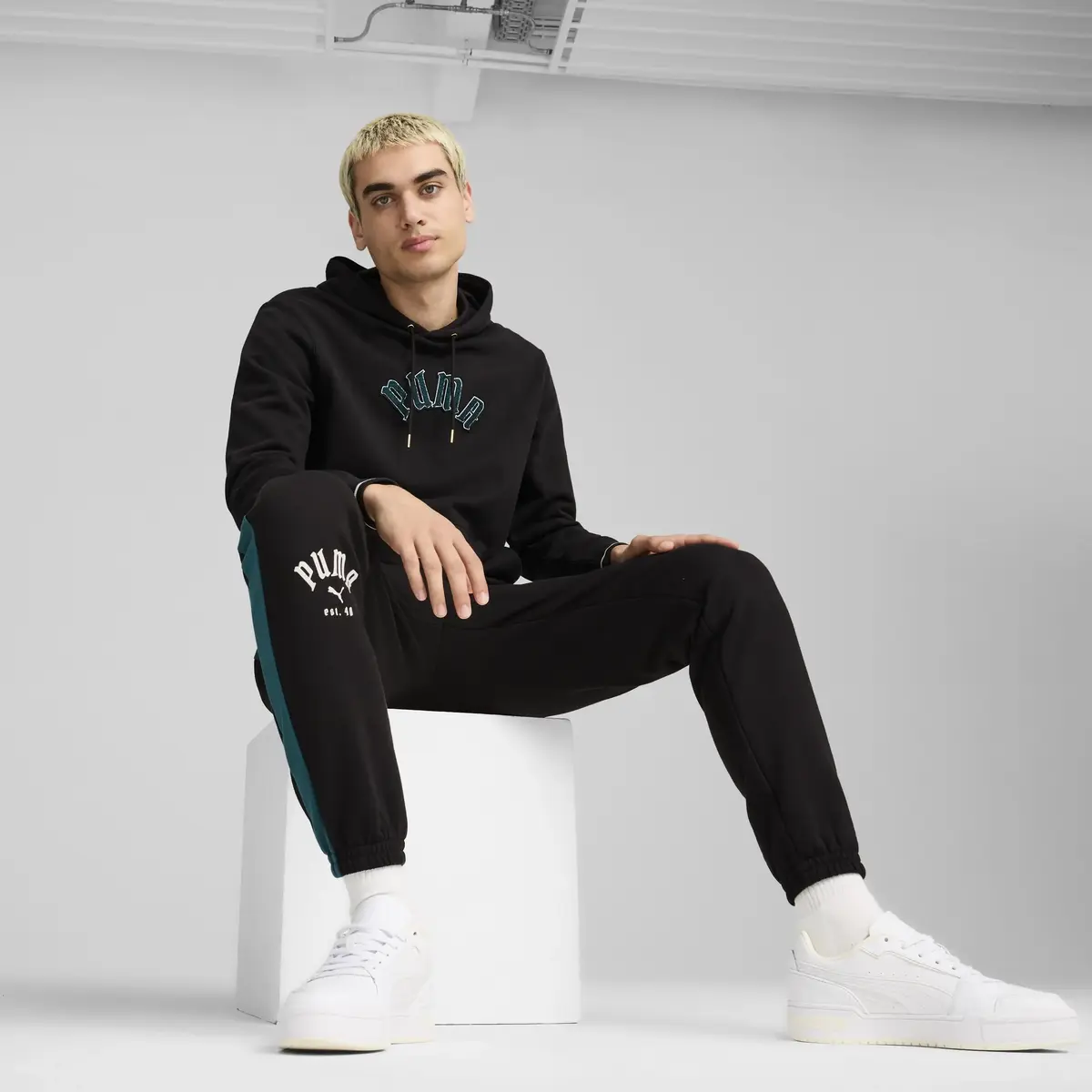 Puma CLASSICS PLAY.PARIS. Hoodie Siyah Erkek Hoodie