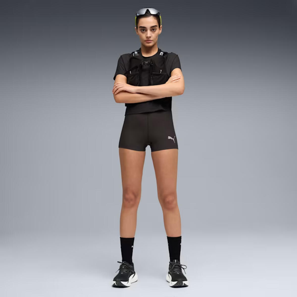 Puma W LIGHTSPEED 3" SHORT TIGHT Siyah Kadın Şort