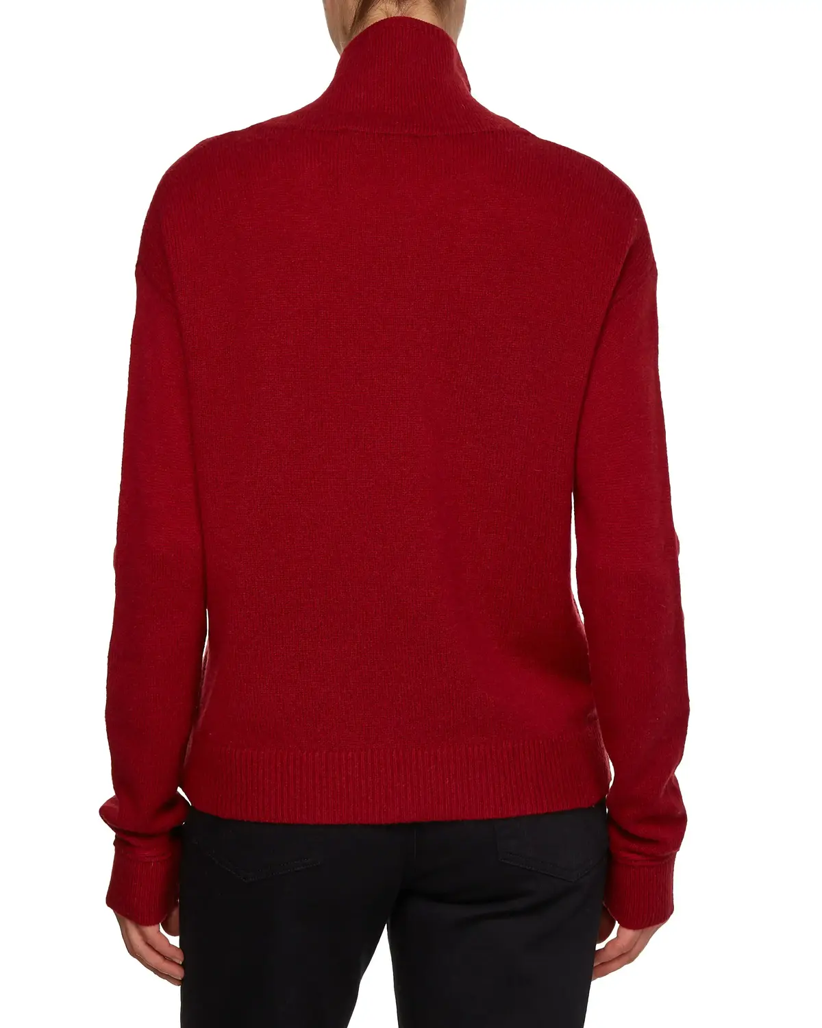 Tommy Hilfiger SOFTWOOL MOCK-NK SWE Kadın Bordo Kazak