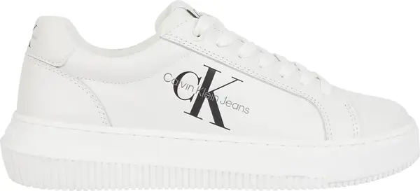 Calvin Klein CHUNKY CUPSOLE MONO LTH WN Beyaz Kadın Günlük Spor Ayakkabı