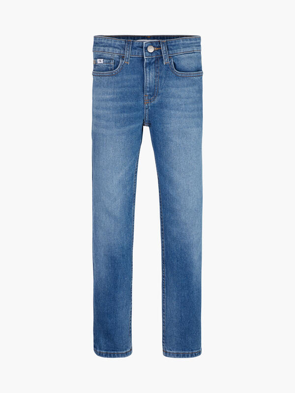 Calvin Klein SLIM MID BLUE Erkek Mavi Kot Pantolon