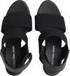 Calvin Klein WEDGE SANDAL WEBBING, 0GJ Siyah Kadın Terlik