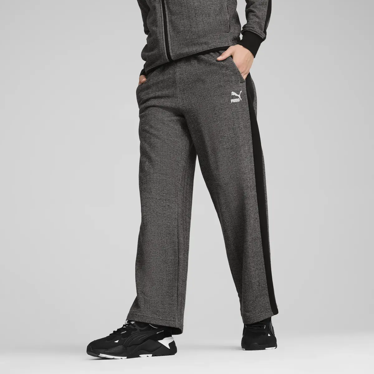 Puma T7 Relaxed Track Pants Siyah Erkek Eşofman Altı