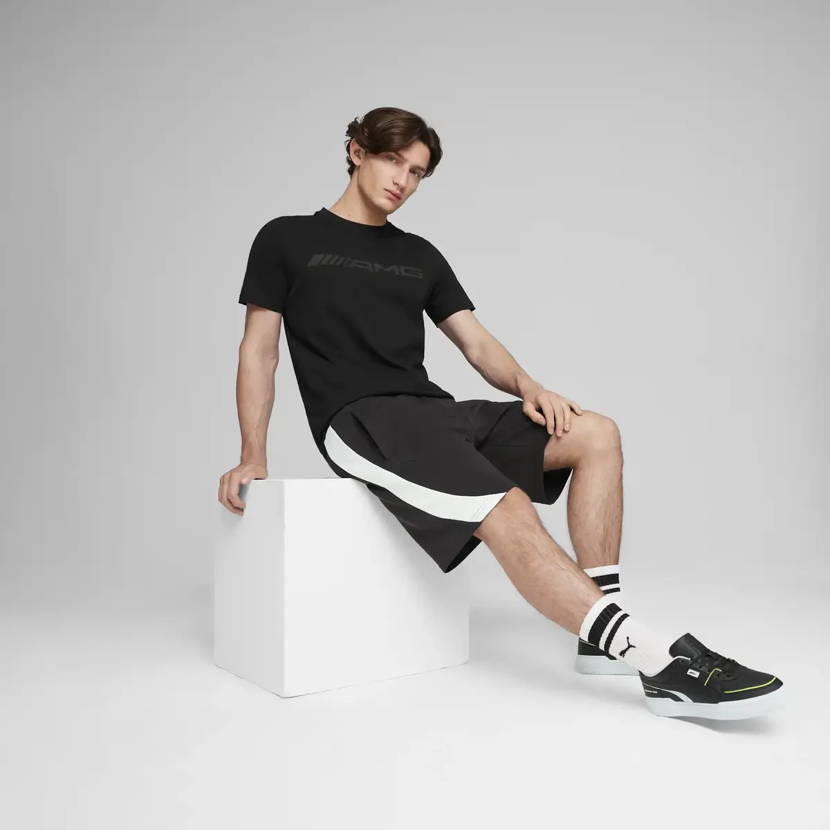 Puma AMG Logo Tee Siyah Erkek T-shirt