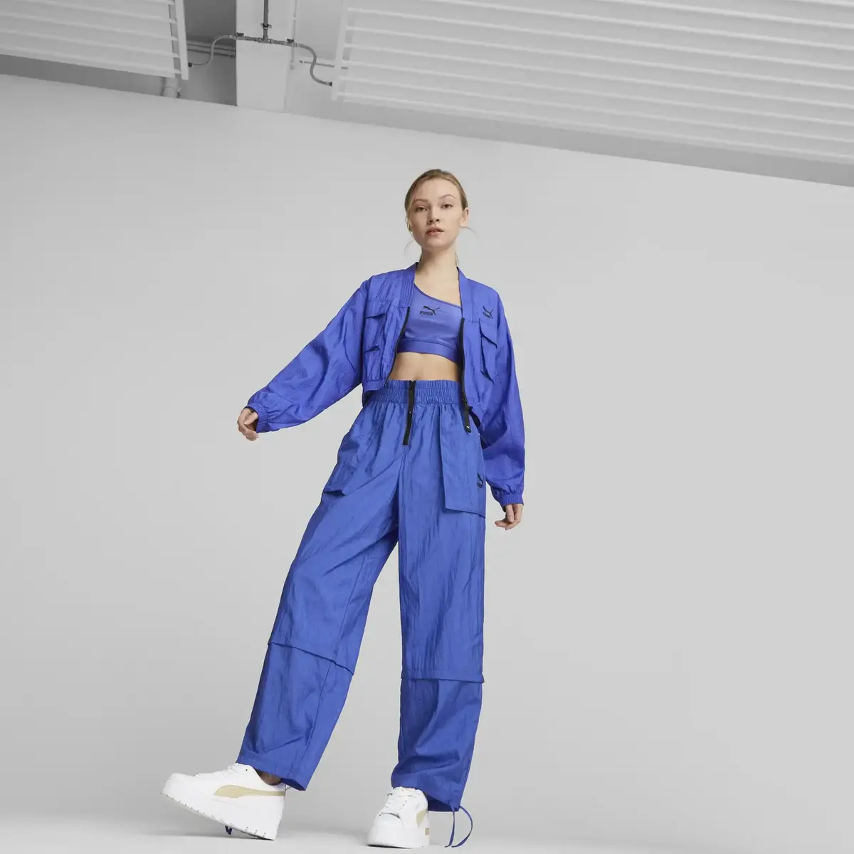 Puma DARE TO High Rise Woven Royal Sapphire Kadın Eşofman Altı