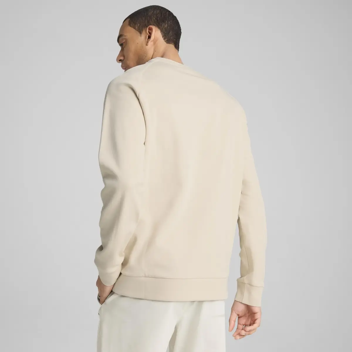 PUMATECH Crew Bej Erkek Sweatshirt