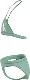Calvin Klein TRIANGLE BIKINI SET Kadın Yeşil Bikini Takımı