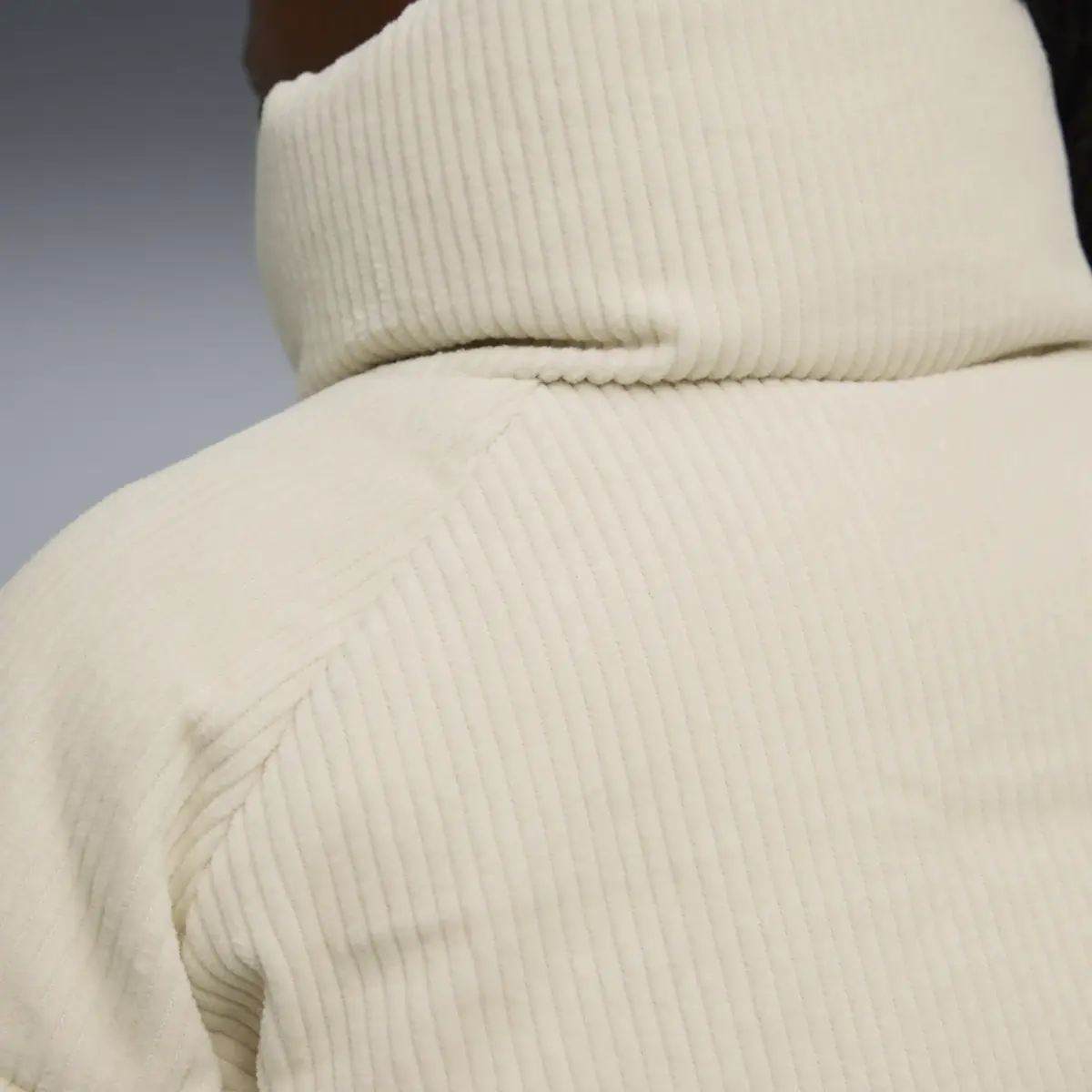 Puma Corduroy Puffer Jacket Krem Kadın Mont