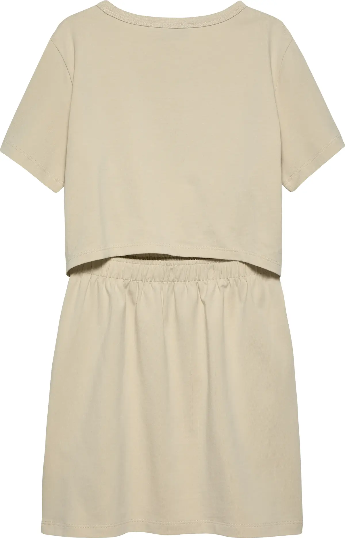 Calvin Klein MONOLOGO METALLIC T-, PD1 Bej Çocuk Elbise-Etek