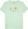 Tommy Hilfiger VARSITY TEE SS, LZY Yeşil Kız Çocuk T-Shirt & Polo