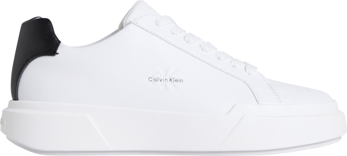 Calvin Klein CHUNKY CUPSOLE LACEUP LTH WN Beyaz Kadın Günlük Spor Ayakkabı Calvin Klein CHUNKY CUPSOLE LACEUP LTH WN Beyaz Kadın Günlük Spor Ayakkabı