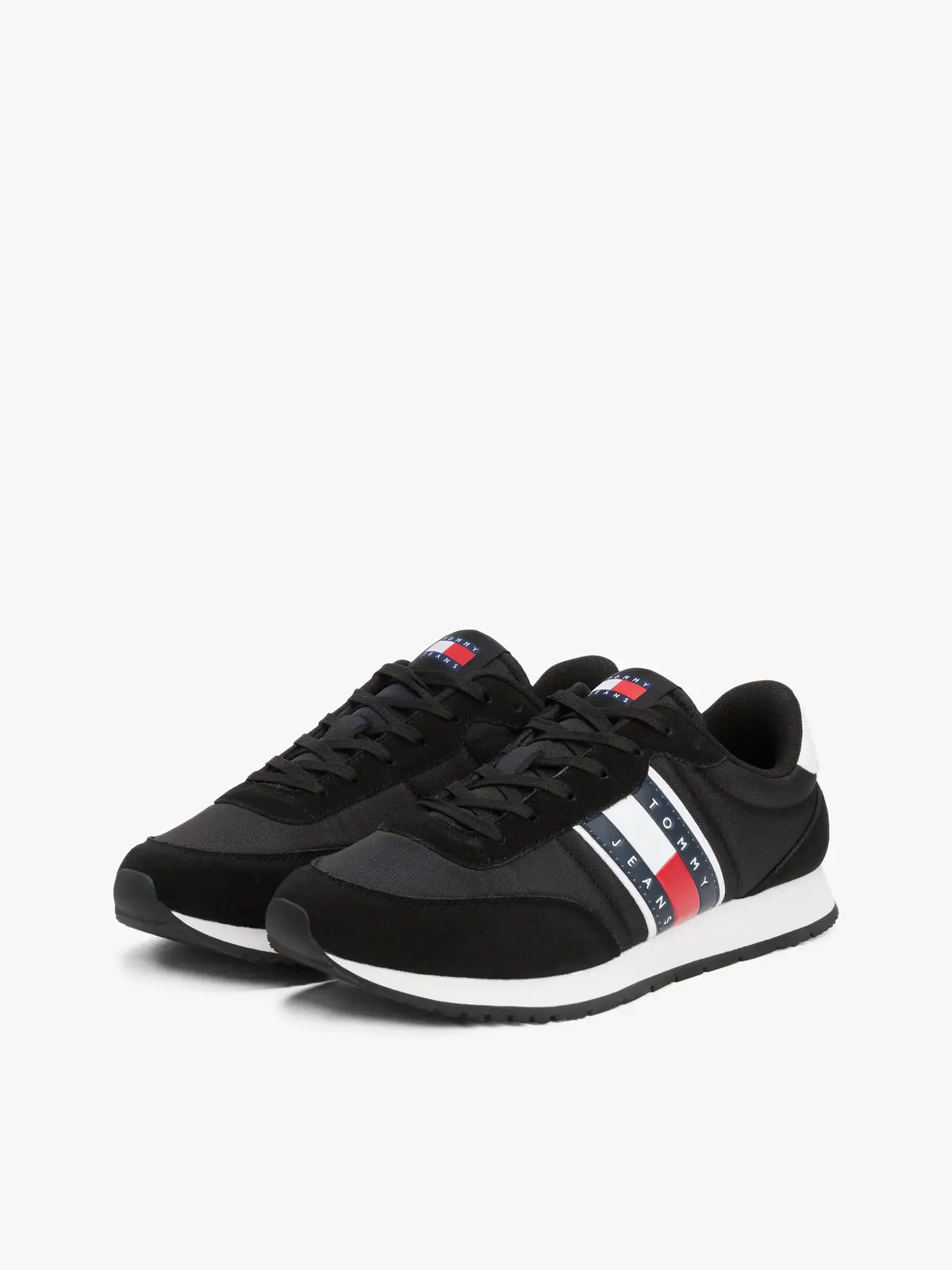 Tommy Hilfiger (NEW) TJM RUNNER CAS, BDS Siyah Erkek Spor Ayakkabı & Sneaker
