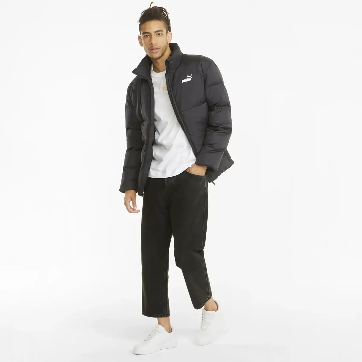 Puma ESS+ Eco Puffer Jacket Siyah Erkek Şişme Mont