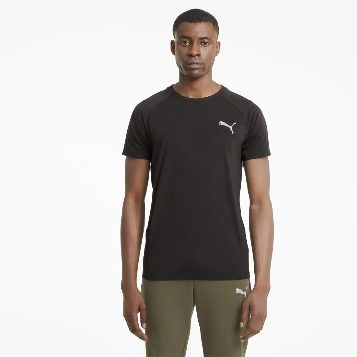 Puma EVOSTRIPE Tee Puma Black Siyah Erkek T-Shirt