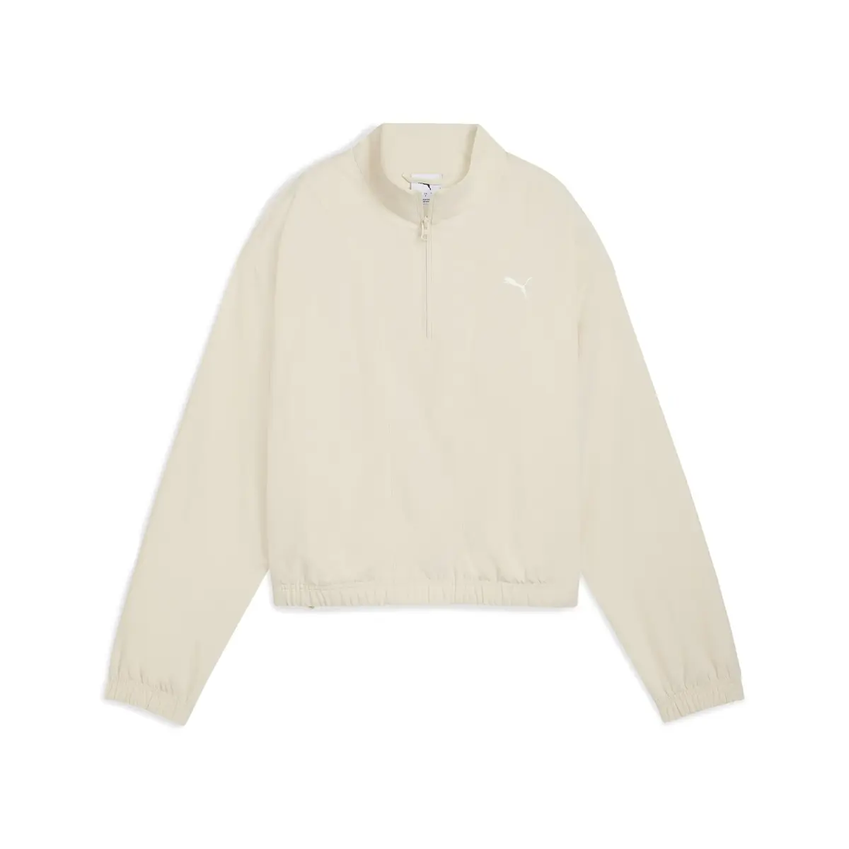Puma HER Woven Half-Zip Crew Krem Kadın Sweatshirt