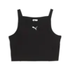 Puma ESS Ribbed Crop Top Siyah Kadın Askılı T-Shirt