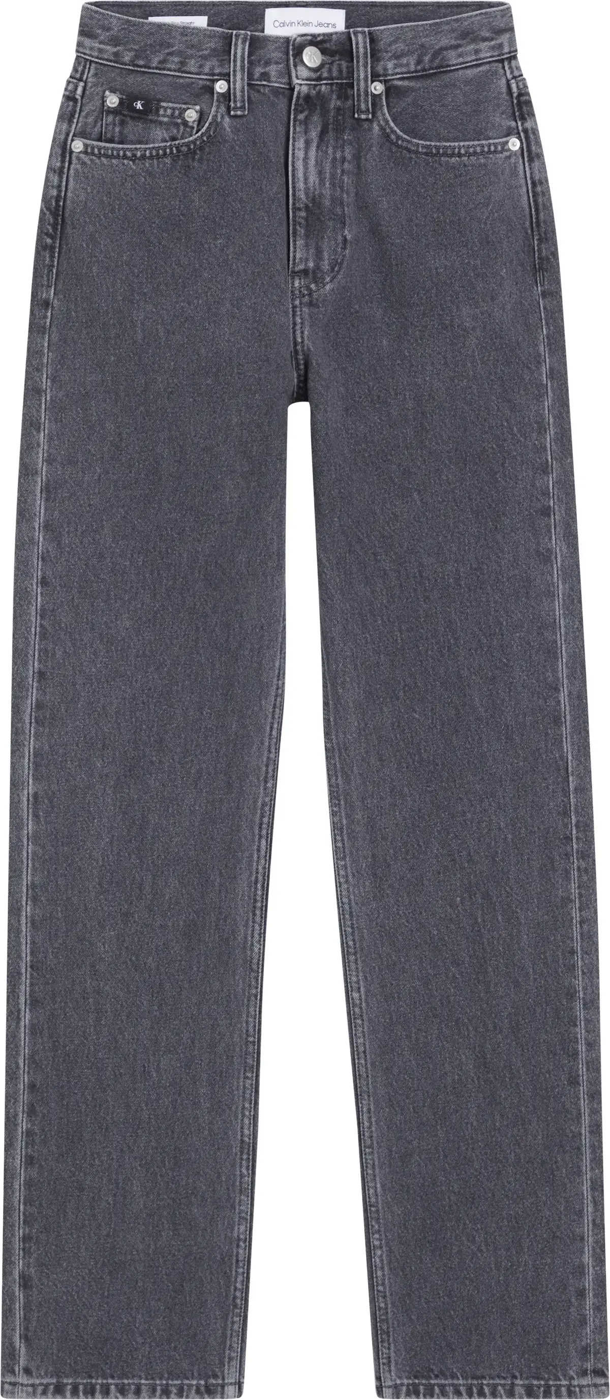 Calvin Klein HIGH RISE STRAIGHT Kadın Gri Kot Pantolon